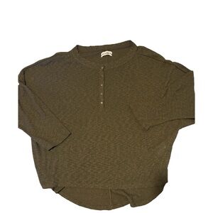 Urban Outfitters Women Green oversized Crewneck Sweater crop